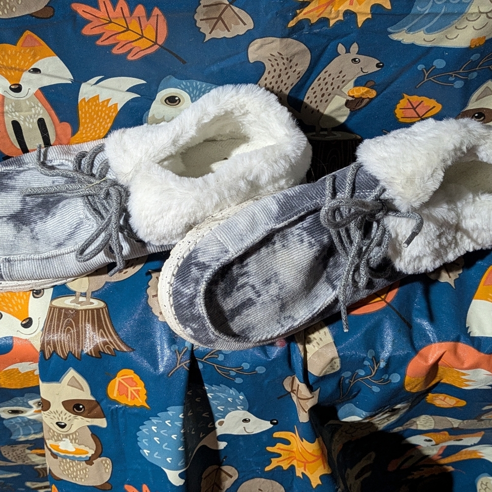 Two pairs of winter hey dudes